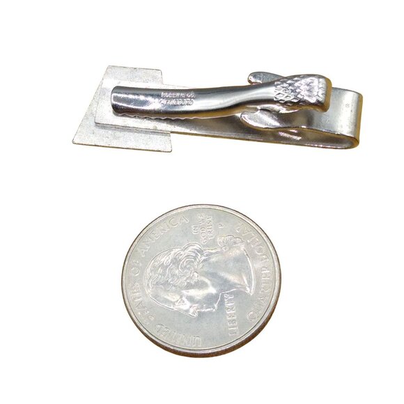Vintage DANA Tie Clip, Silver Tone Auto Advertising Tie Bar - Picture 3 of 3